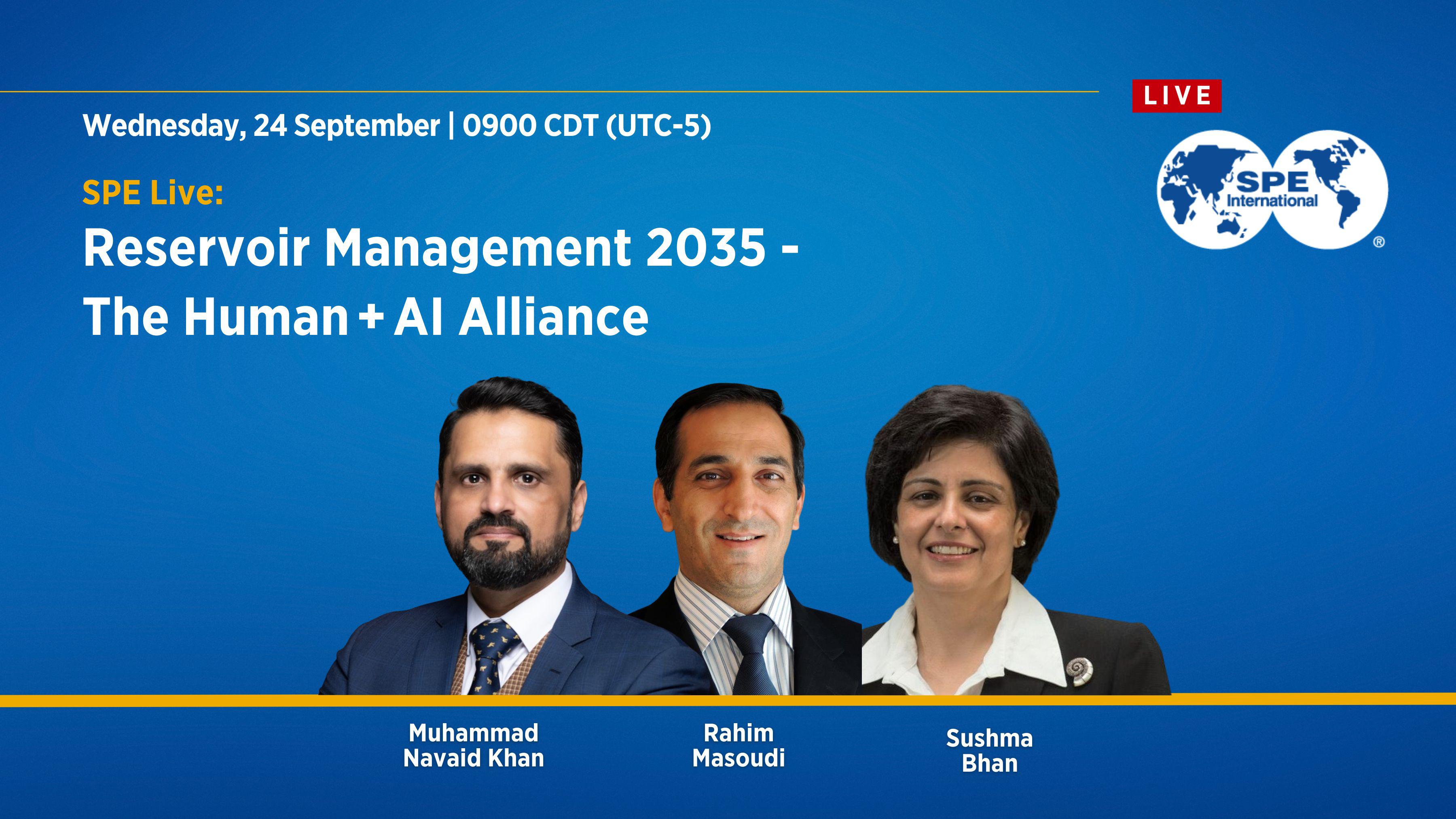 برگزاری سخنرانی با عنوان  Reservoir Management 2035 — The Human + AI Alliance