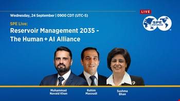 برگزاری سخنرانی با عنوان  Reservoir Management 2035 — The Human + AI Alliance