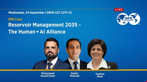 برگزاری سخنرانی با عنوان  Reservoir Management 2035 — The Human + AI Alliance